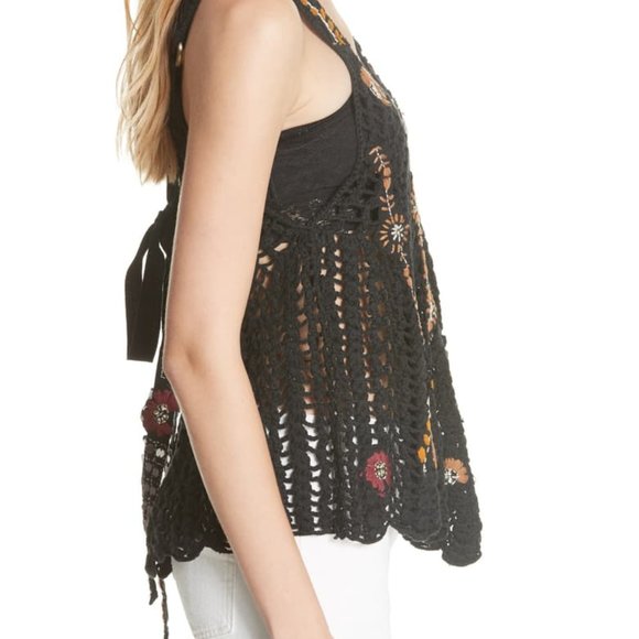 SOLD! Free People Last Rose Embroidered Tank - Picture 4 of 6